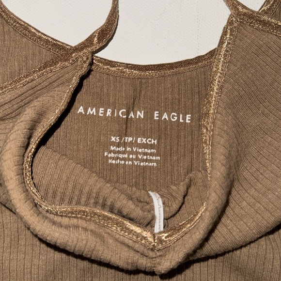 American Eagle Bundle Cami Tank Top Stylish Brown and Gray Women's Tops - Picture 5 of 7